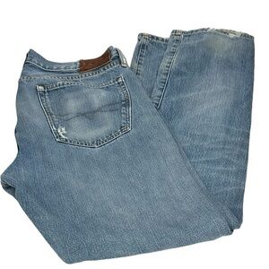 Polo Ralph Lauren Slim Fit Washed Denim Jeans Men's 34x32  Distressed Destroyed